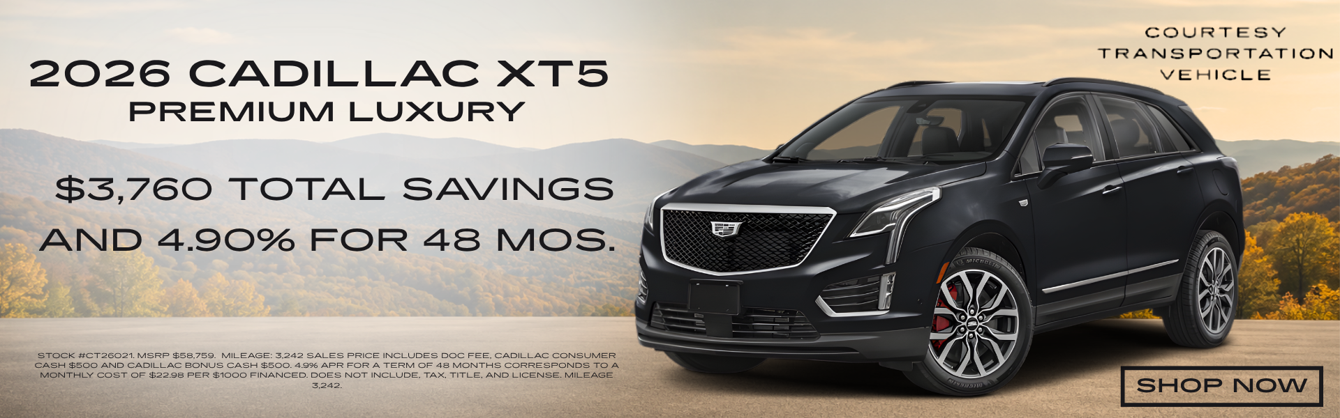 2026 Cadillac XT5