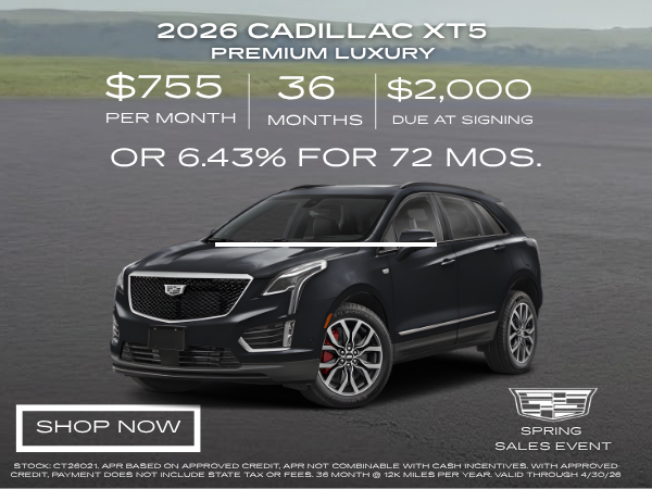 2026 XT5 Premium Luxury April Offer